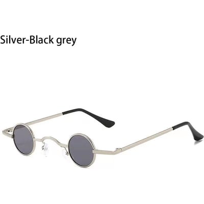 Lunettes de soleil rétro couleur bonbon petite forme ronde pour femme homme montures ultra métal Hip Hop Punk Lunettes de soleil Ins Mode Teintes