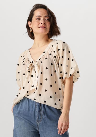 Lollys Laundry Pinell Blouse Ss Dames - Jurken - Gebroken wit - Maat S