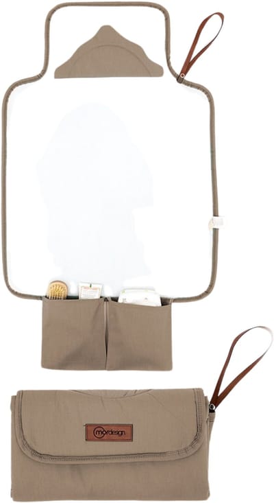 MorDesign - Luieretui - Verschoonmatje - 70 x 50 cm - Opvouwbaar - Opbergvakken - 20 x 30 cm