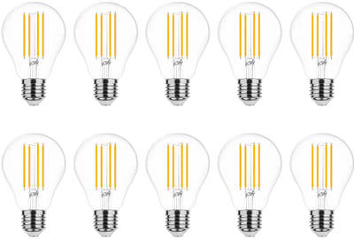 Modee E27 LED Lamp 10W - 1350lm - 4000K - NeutraalWit - LED Filament Globe A67 - Vervangt 90W Halogeen Gloeilamp - 10 stuks