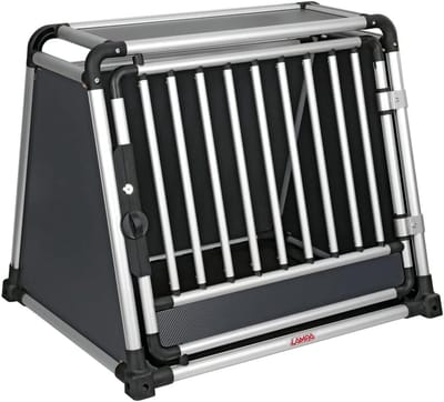 Transportbox Huisdieren - Reiskooi Auto - Veilig Vervoer - Afgeronde Hoeken - 80 x 65 x 66 cm - Aluminium