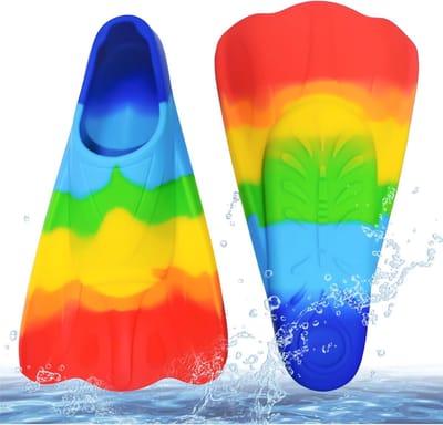 SnelShoppen - Zwemvliezen voor Kinderen, Siliconen, Korte Vinnen, Antislip, Zacht en Comfortabel, XS/S, Voor Zwemmen, Snorkelen, Training, Jongens en