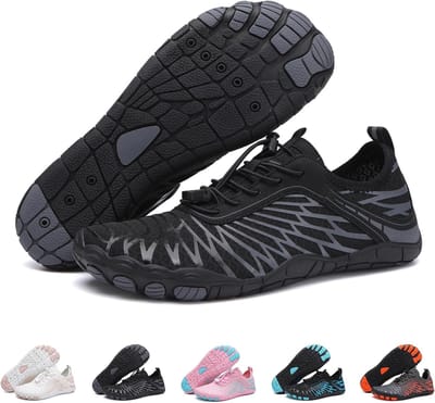 Thijox - Blotevoetenschoenen Dames en Heren, Comfortabele Waterschoenen, Gezonde Wandelschoenen, Aquaschoenen met Brede Teenbox, Ideaal voor Strand, Z