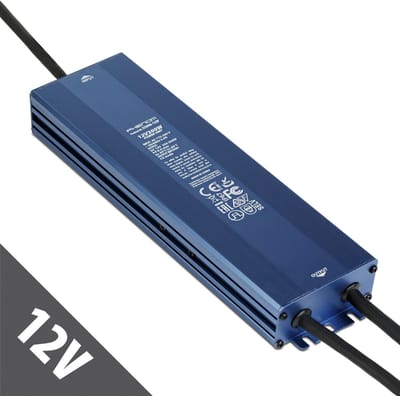 LED Voeding 12V 300W IP67 Waterdicht - Transformator 12V DC 25A - LED Driver Voor Buiten - Geschikt Voor LED Strip, Camera En Tuinverlichting [55008-12IP]