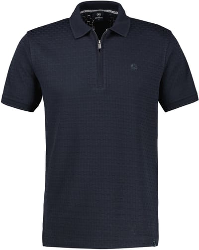 LERROS Poloshirt met kraag met ritssluiting, grote maten , Maat: 3XL , Kleur: CLASSIC NAVY , 100% katoen