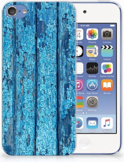 Apple iPod Touch 5 | 6 Bumper Hoesje Wood Blue