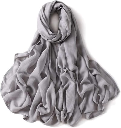Dames Sjaal - Accessoire - Warmte en Stijl - Zacht Ademend Materiaal - 170x70cm - Grijs