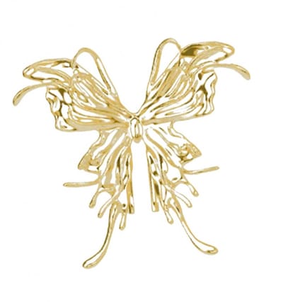 Broche goudkleurig vlinder - Charme Bijoux