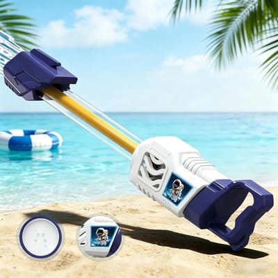 Waterpistool - Uittrekbare Waterspuit met 15 Gaatjes voor Zwembadplezier - Buiten Water Speelgoed | Voor Jongens En Meisjes Van 4 Tot 12 Jaar Oud, Geschikt Voor Buiten, Tuin, Meer, Park, Kamperen, P