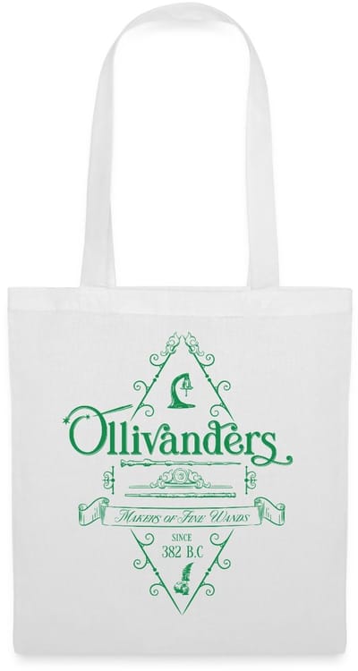 Harry Potter Olivanders Winkel Groen Logo Tas Van Stof Schoudertas