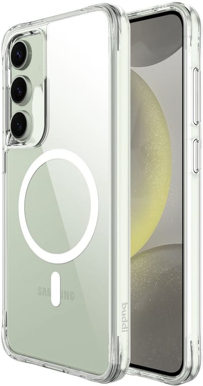 Buddi Core - Hoesje Geschikt voor Samsung Galaxy S24 FE - Compatibel met MagSafe - Back Cover met Magneet - Doorzichtige Telefoonhoes - Beschermhoes - Transparant
