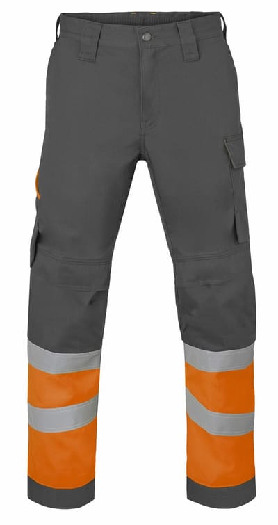 HAVEP Werkbroek High Vis 80573 - Charcoal/Fluo Oranje - 52