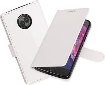BestCases - Wit Portemonnee booktype hoesje Motorola Moto X4