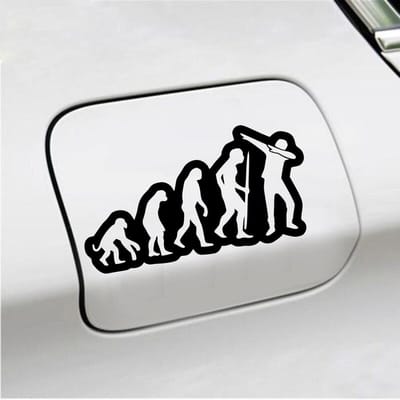 Bumpersticker - Dab - 7,7 X 14,8 - Zwart
