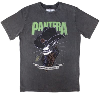 Pantera - Skeleton Cowboy Heren Tshirt - XL - Grijs