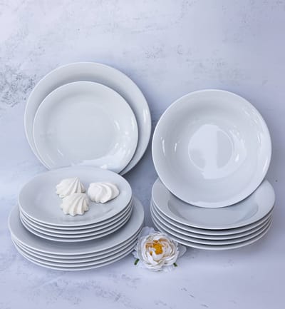 Lubiana Eto Modern serveert 18-delig voor 6 personen, wit