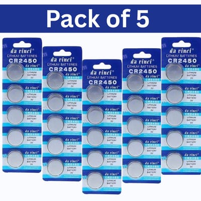 CR2450 lithium knoopcelbatterijen – 3V knoopcelbatterijen voor horloges, speelgoed, afstandsbedieningen en meer