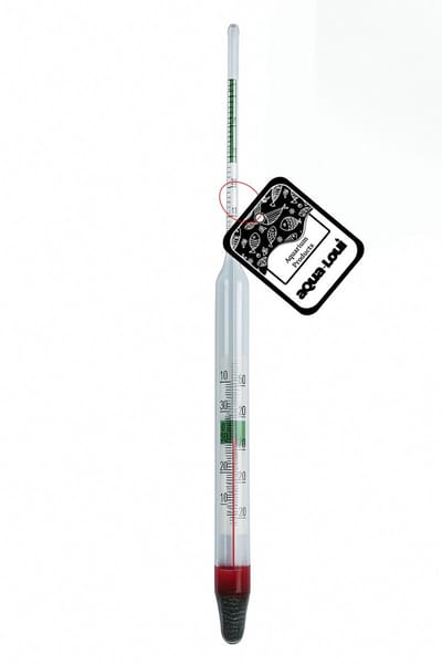 Aqua-Loui® - Zoutmeter & Aquarium Thermometer - Analoge Zoutdobber - Meet Zoutgehalte & Temperatuur - 0-40°C – 20 cm - Geschikt voor Zoet- en Zoutwater Aquarium
