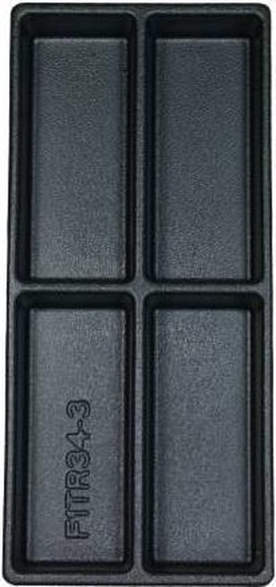 Benson 4-vaks gereedschapstray - kunststof - 38 x 17,5 x 4 cm