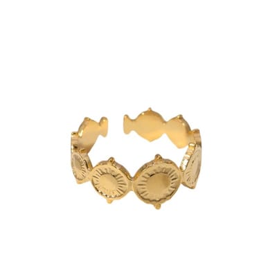 Rvs sieraden -Stalen verstelbare ring - trendy boho stijl-Dames ringen