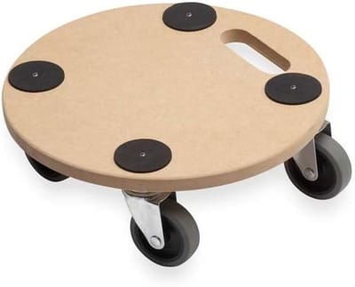 Plantenroller Ø 350 mm - 150 kg Draagkracht - MDF - Vloervriendelijk - Transporthulp voor Planten
