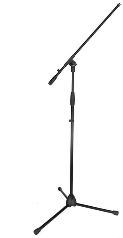Microfoonstatief - Gatt Audio GAMS-3000 - Met Hengel - Verstelbare Hoogte - Zwart