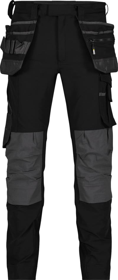 Stretch holsterzakkenbroek met kniezakken
