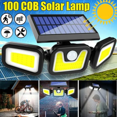 Solar Buitenlamp met bewegingssensor, LED solar wandlamp met bewegingsmelder, IP65 waterdicht, 120° lichthoek, solar wandlamp voor tuin - (TYN-02)