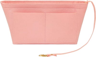 Handtas Organizer met Handvat, Diverse Compartimenten voor Tas en Make-up, XL Formaat in Roze