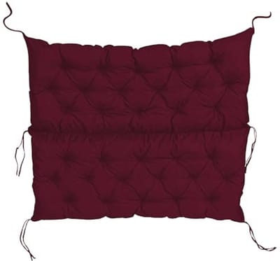 Waterafstotend Tuinbankkussen met Rugleuning - UV-bestendig Zitkussen voor Binnen en Buiten (170 x 50 x 50 cm, Bordeaux)