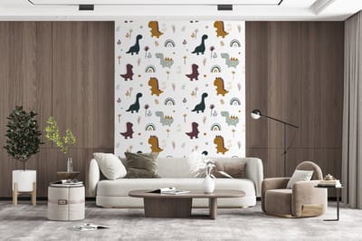 Behang - Fotobehang Patronen - Jongens - Dino - Breedte 165 cm x hoogte 220 cm