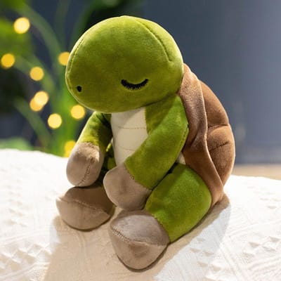 18CM 4 Kleuren Schattige Schildpad Pluche Babypop Gevulde Schildpad Pluche Speelgoed Cartoon Lief Dier Verjaardagscadeau voor Kinderen Meisjes groen