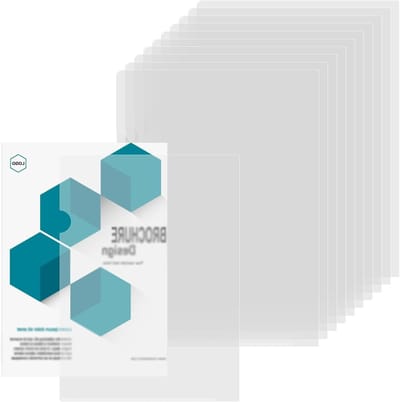 30 Stuks A4 Doorzichtige Folders met Hoekbeschermers, Plastic Mappen voor Documenten, Rapporten en Presentaties