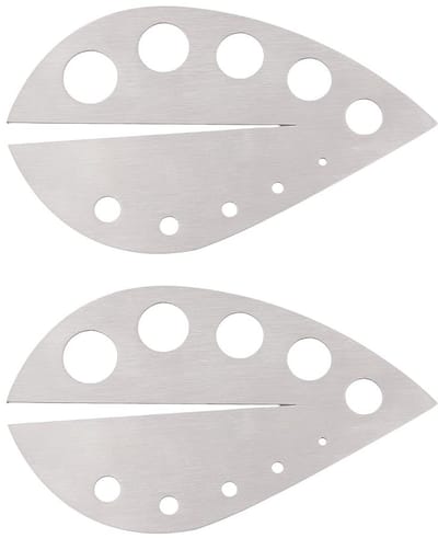 Store_7 - Roestvrijstalen kruidenstripper - Kruidenschiller - Voor het eenvoudig verwijderen van kruidenbladeren - Roestvrij staal - Geschikt voor ...