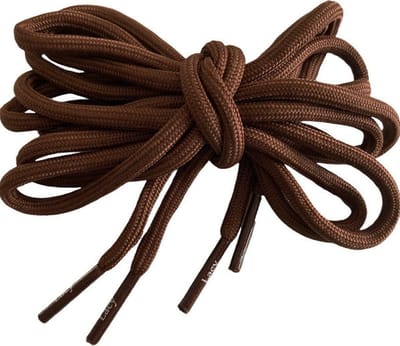 Schoenveter -bruin 120cm lang x 4mm breed rond