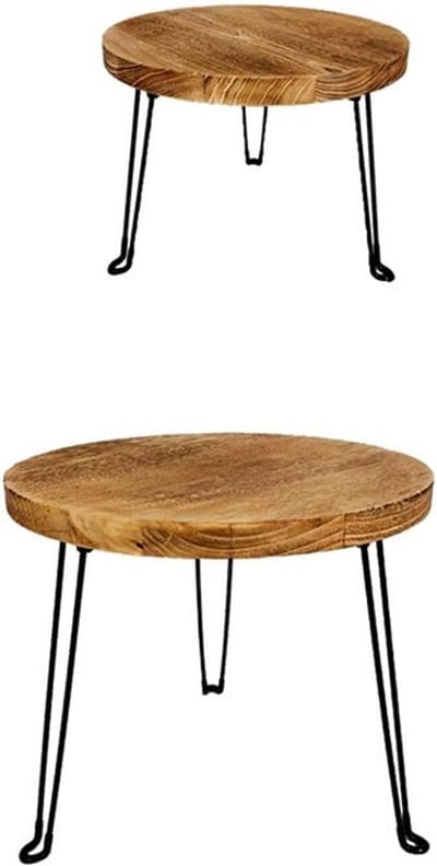 Tafel Tavan Ø 50cm naturel zwart