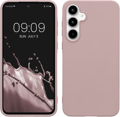 kwmobile telefoonhoesje geschikt voor Samsung Galaxy A55 5G - Hoesje voor smartphone - Back cover in licht oudroze