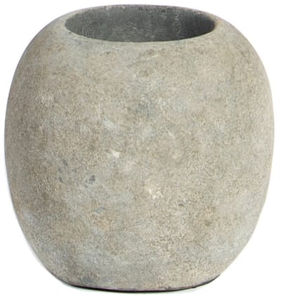 STILL - Waxinelichthouder - Bol - Tin - Grijs - 15 cm
