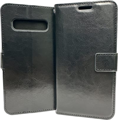 Portemonnee Book Case Hoesje Geschikt voor: Samsung Galaxy S10 - zwart