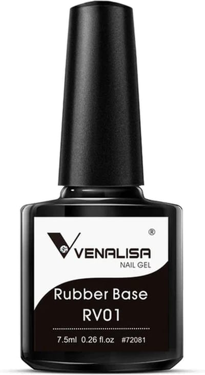 Venalisa Rubber Base UV Gellak - 7.5 ml - RV01 - Rubber Base Coat - Rubber Base Gel - Rubber Base Gellac - Venalisa Gellak - Gellak Nagellak