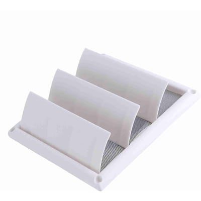 1 STKS Plastic Luchtgat Rooster Afdekking 3 Kleppen Wandkanaal Ventilatie Rooster Met Gaas Nieuw Type 2