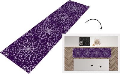 Keukenloper - Loper keuken - Patronen - Kerst - Sneeuw - 200x50 cm - Keukenloper vinyl