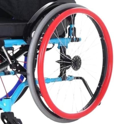 Rolstoel Duwvelghoezen - Handgreephoezen - Verbeterde Grip - Antislip Siliconen - 22 of 24 inch - Geel