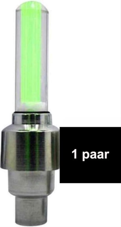 CHPN - Fietsverlichting - Ventielverlichting - Wielverlichting - 2x LED-Spaaklicht - voor Kinderen - Verlichtingssets voor het Fietswiel - Groen