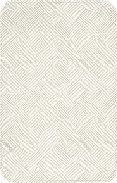 WC mat 50x80 cm - Antislip - Textuur - Abstract - Beige - Toiletmat - Vloermat - Douchemat - Toilet tapijt - Toiletmatten