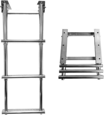 Allpa RVS telescopische Zwemtrap 3-treden voor montage onder Zwemplateau