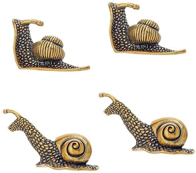 Solidchoice - Dailygoody - Messing Slak Beeldjes - Vintage Ornamenten - Antiek Brons - Klein Standbeeld - Decoratieve Tuindecoratie - Geschikt voor Thuis en Ka