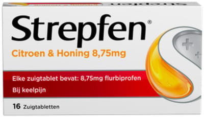 Strepfen Citroen & Honing - 2 x 16 zuigtabletten