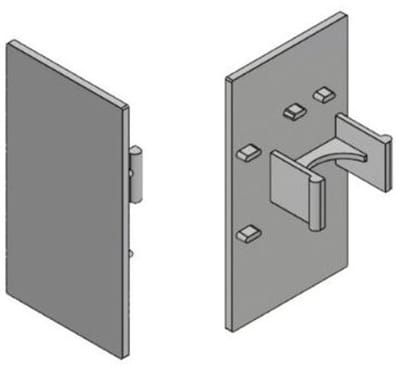 Henderson Eindclips (L+R) F140N/EC Grijs