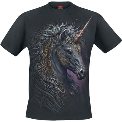 Spiral - Eenhoorn T-shirt - Celtic Unicorn - S tot 4XL - voor Mannen - zwart